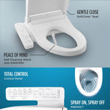 Toto Washlet+ Aquia Iv Cube Two-Piece Elongated Dual Flush 1.28 And 0.9 Gpf Toilet With C2 Bidet Seat, Cotton White