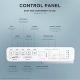 Toto Washlet C2 Electronic Bidet Toilet Seat With Premist And Ewater+ Wand Cleaning, Round, Cotton White