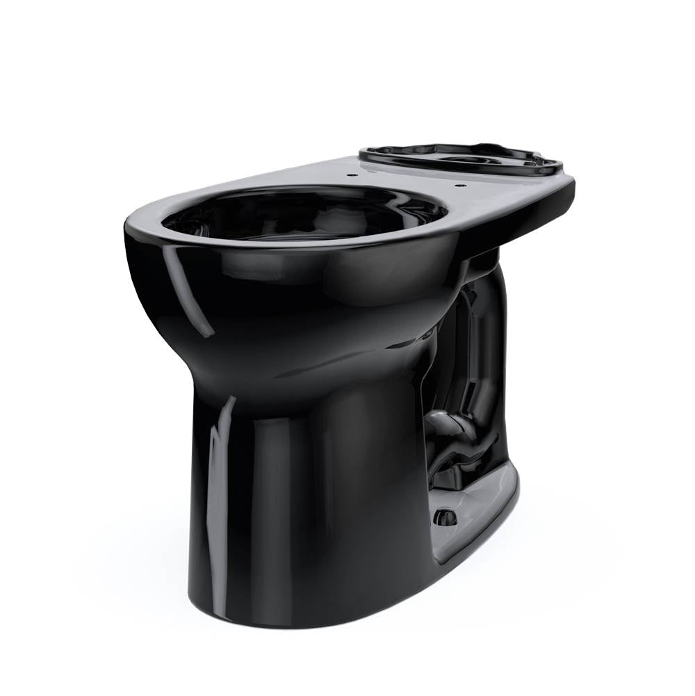 Toto Drake Round Tornado Flush Toilet Bowl, Ebony