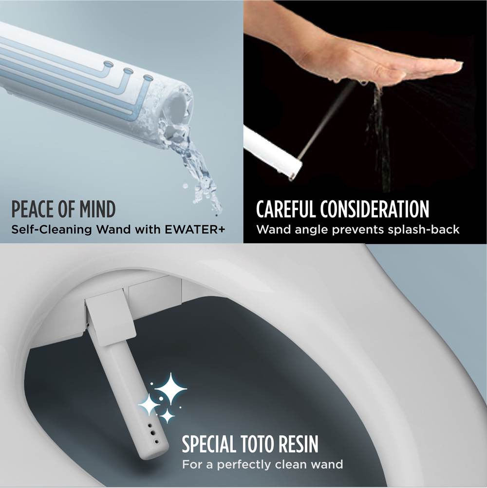 Toto Washlet C5 Electronic Bidet Toilet Seat With Premist And Ewater+ Wand Cleaning, Round, Cotton White