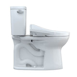 Toto Drake Washlet+ Two-Piece Elongated 1.28 Gpf Tornado Flush Toilet With C2 Bidet Seat, Cotton White