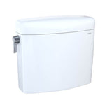 Toto Aquia Iv Cube Dual Flush 1.28 And 0.9 Gpf Toilet Tank Only With Washlet+ Auto Flush Compatibility, Cotton White