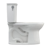 Toto Drake Transitional Two-Piece Elongated 1.28 Gpf Tornado Flush Toilet With Cefiontect, Cotton White