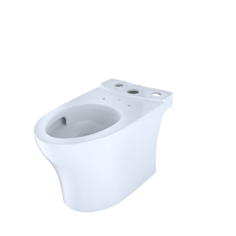 Toto Aquia Iv Elongated Universal Height Skirted Toilet Bowl With Cefiontect, Cotton White