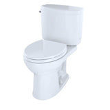 Toto Drake II Two-Piece Round 1.28 Gpf Universal Height Toilet With Cefiontect, Cotton White