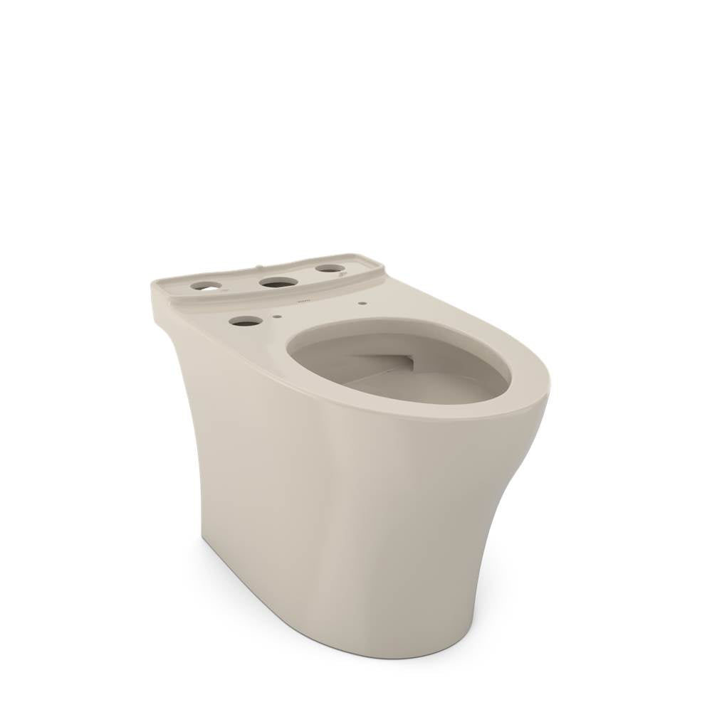 Toto Aquia Iv Elongated Universal Height Skirted Toilet Bowl With Cefiontect, Washlet+ Ready, Cotton White