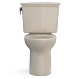 Toto Drake Transitional Two-Piece Elongated 1.28 Gpf Tornado Flush Toilet With Cefiontect, Cotton White