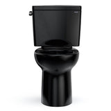 Toto Drake  Two-Piece Elongated 1.6 Gpf Universal Height Tornado Flush Toilet, Ebony