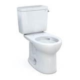 Toto Drake Two-Piece Round 1.6 Gpf Universal Height Tornado Flush Toilet, Ebony