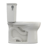 Toto Drake Transitional Two-Piece Round 1.28 Gpf Universal Height Tornado Flush Toilet With Cefiontect, Cotton White
