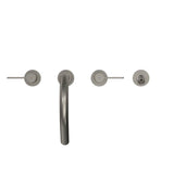 Toto Gf Two Lever Handle Deck-Mount Roman Tub Filler Trim With Handshower, Brushed Nickel