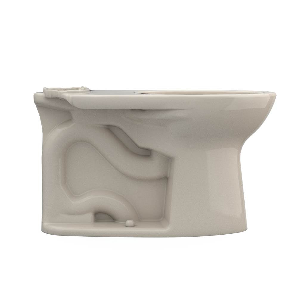 Toto Drake Elongated Tornado Flush Toilet Bowl With Cefiontect, Cotton White