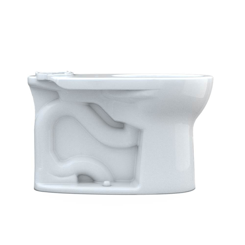 Toto Drake Round Tornado Flush Toilet Bowl With Cefiontect, Cotton White
