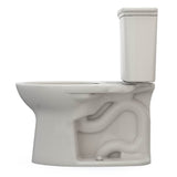 Toto Drake Transitional Two-Piece Elongated 1.28 Gpf Universal Height Tornado Flush Toilet With Cefiontect, Cotton White