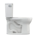 Toto Drake Two-Piece Round 1.28 Gpf Universal Height Tornado Flush Toilet With Cefiontect, Cotton White