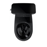 Toto Drake Two-Piece Round 1.28 Gpf Universal Height Tornado Flush Toilet With Cefiontect, Ebony