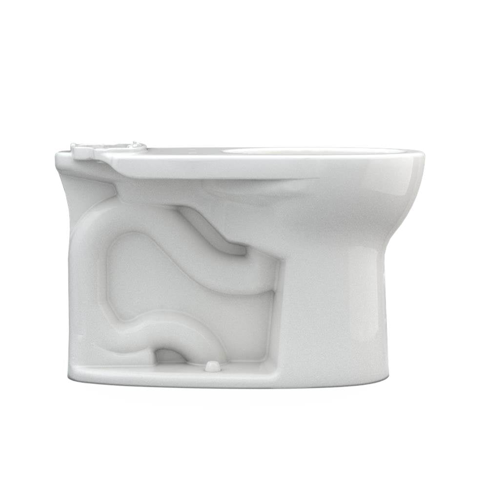 Toto Drake Round Tornado Flush Toilet Bowl With Cefiontect, Cotton White