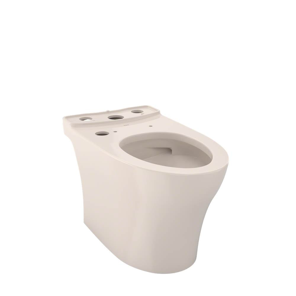 Toto Aquia Iv Elongated Universal Height Skirted Toilet Bowl With Cefiontect, Washlet+ Ready, Cotton White