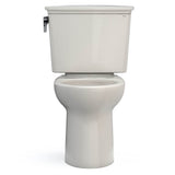 Toto Drake Transitional Two-Piece Elongated 1.28 Gpf Tornado Flush Toilet With Cefiontect, Cotton White