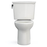 Toto Drake Transitional Two-Piece Elongated 1.28 Gpf Tornado Flush Toilet With Cefiontect, Cotton White