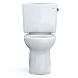 Toto Drake Two-Piece Round 1.6 Gpf Universal Height Tornado Flush Toilet, Ebony