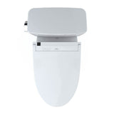 Toto Drake Washlet+ Two-Piece Elongated 1.6 Gpf Universal Height Tornado Flush Toilet With C5 Bidet Seat, 10 Inch Rough-In, Cotton White