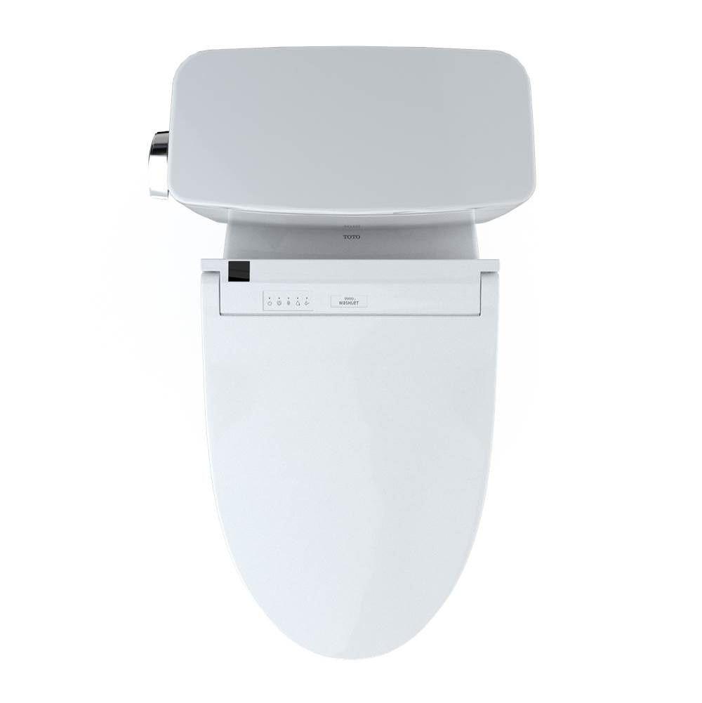 Toto Drake Washlet+ Two-Piece Elongated 1.28 Gpf Tornado Flush Toilet With C5 Bidet Seat, Cotton White