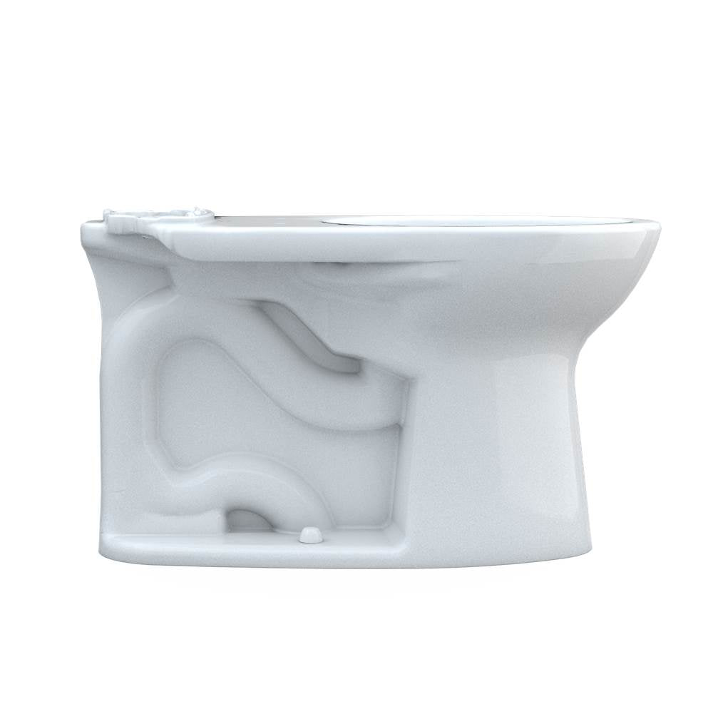 Toto Drake Elongated Universal Height Tornado Flush Toilet Bowl With 10 Inch Rough-In And Cefiontect, Cotton White
