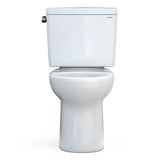 Toto Drake Two-Piece Round 1.6 Gpf Universal Height Tornado Flush Toilet With Cefiontect, Cotton White