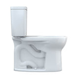 Toto Drake Two-Piece Round 1.6 Gpf Universal Height Tornado Flush Toilet, Ebony