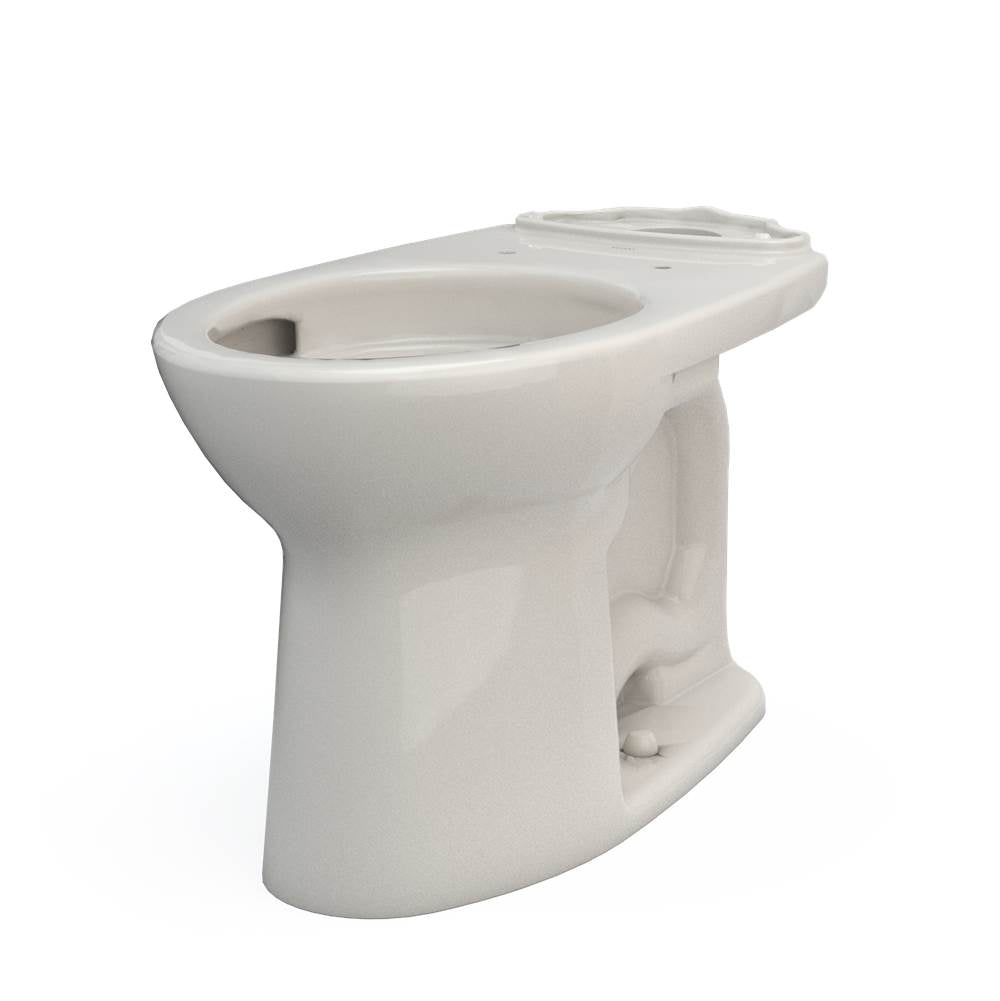 Toto Drake Elongated Tornado Flush Toilet Bowl With Cefiontect, Cotton White