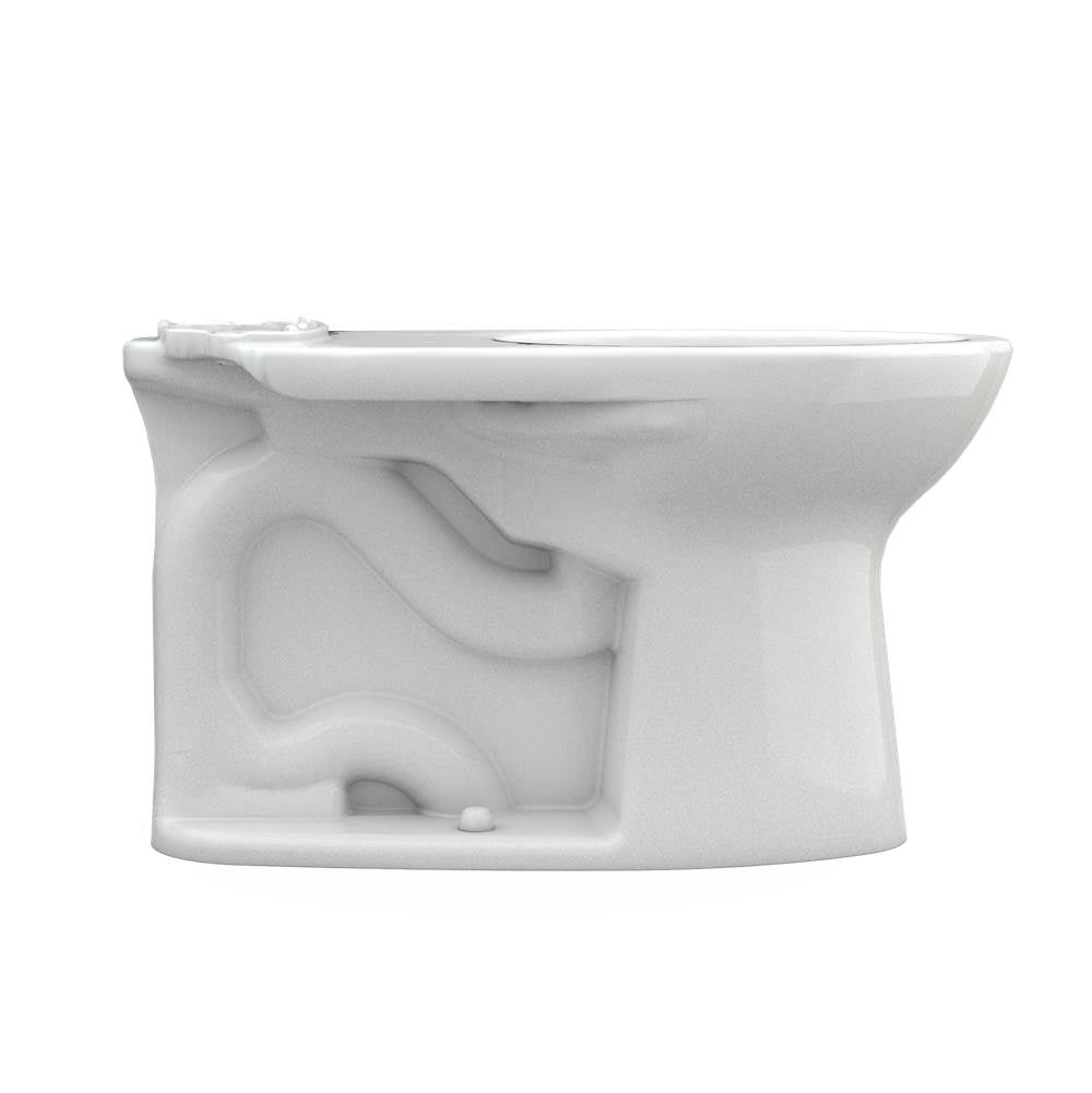 Toto Drake Elongated Universal Height Tornado Flush Toilet Bowl With Cefiontect, Cotton White