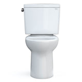 Toto Drake Two-Piece Elongated 1.28 Gpf Tornado Flush Toilet With Cefiontect, Cotton White
