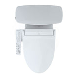 Toto Drake Transitional Washlet+ Two-Piece Elongated 1.28 Gpf Universal Height Tornado Flush Toilet With C2 Bidet Seat, Cotton White