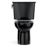 Toto Drake Transitional Two-Piece Round 1.28 Gpf Universal Height Tornado Flush Toilet, Ebony