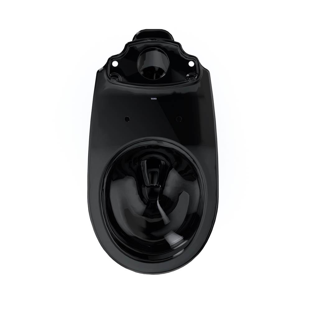 Toto Drake Round Tornado Flush Toilet Bowl, Ebony