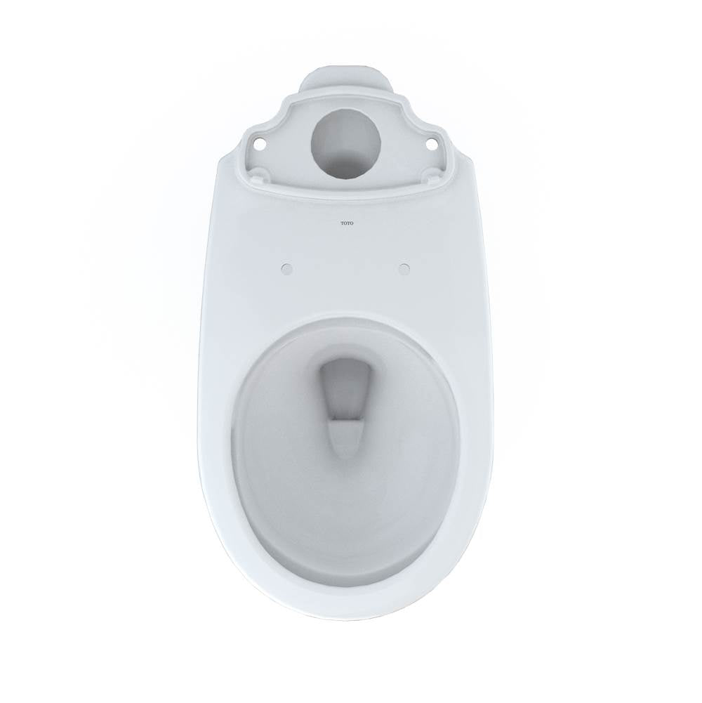 Toto Drake Round Tornado Flush Toilet Bowl With Cefiontect, Cotton White