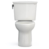 Toto Drake Transitional Two-Piece Round 1.28 Gpf Universal Height Tornado Flush Toilet With Cefiontect, Cotton White