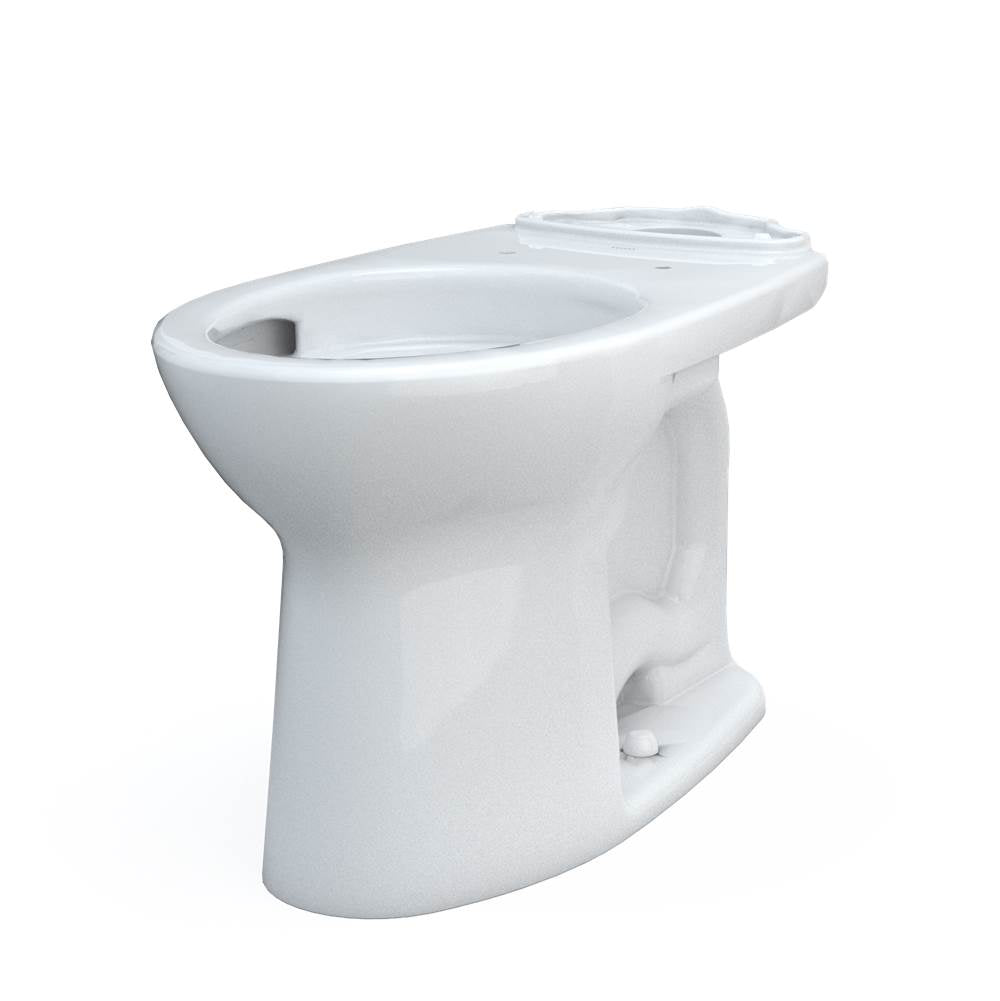Toto Drake Elongated Tornado Flush Toilet Bowl With Cefiontect, Cotton White