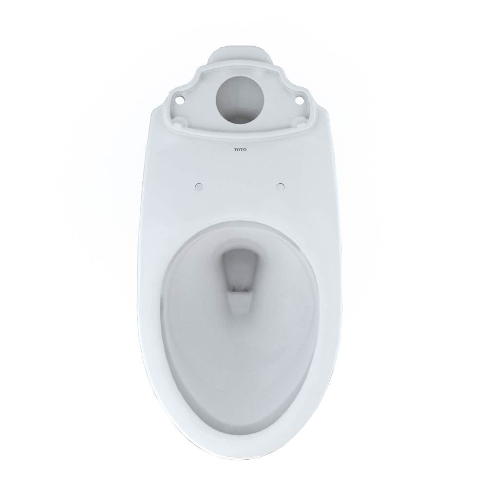 Toto Drake Elongated Tornado Flush Toilet Bowl With Cefiontect, Cotton White