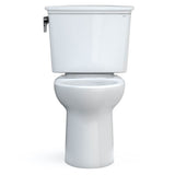 Toto Drake Transitional Two-Piece Elongated 1.28 Gpf Universal Height Tornado Flush Toilet With Cefiontect, Cotton White