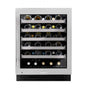 True Residential - Stainless Glass -  5 Pullout Wine & 1 Floor Cradle - Hinge Right (Rg) - Hinging Is Field Reversible