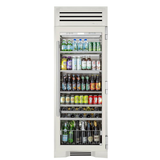 True Residential - 30Inch Column - Configured For Beverage Storage - Glass Door - Hinged Left (L)