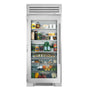 True Residential - 36Inch Column - All Refrigerator - Stainless Glass Door - Hinged Left (L)