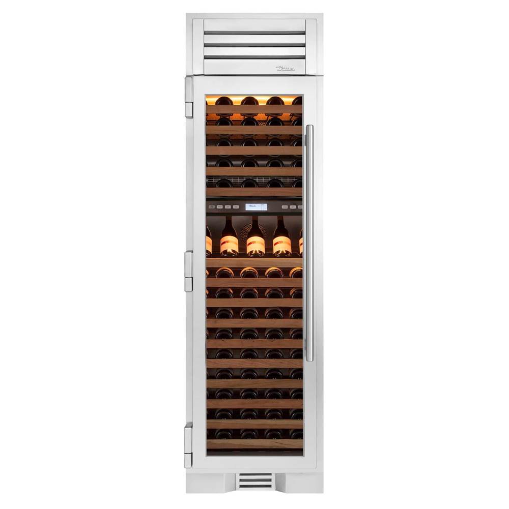 True Residential - 24Inch Column - 105 Bottle Dual Zone Wine - Glass Door - Hinged Left (L)