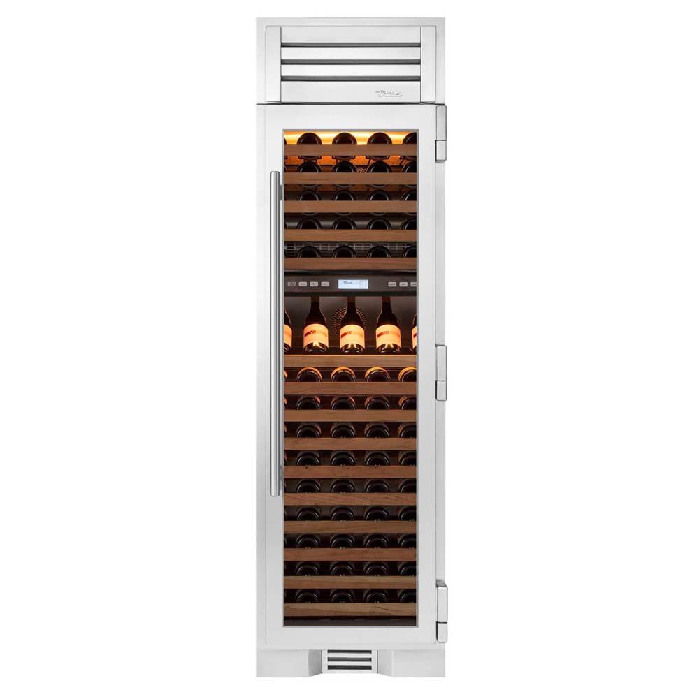 True Residential - 24Inch Column - 105 Bottle Dual Zone Wine - Glass Door - Hinged Right (R)
