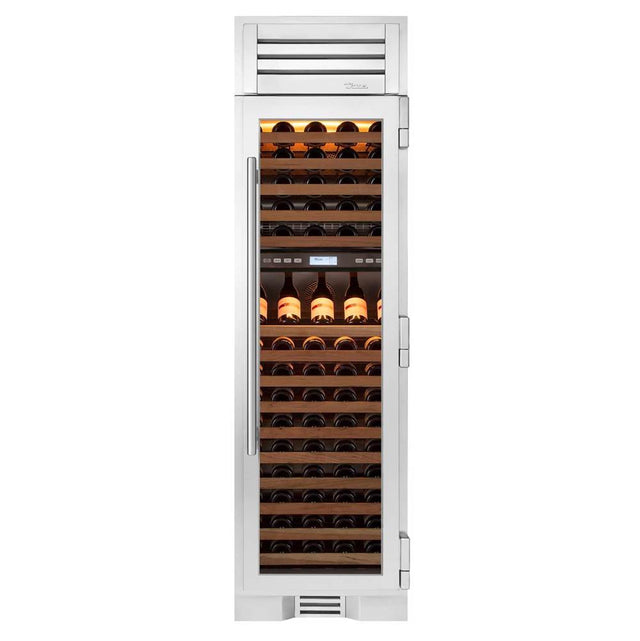 True Residential - 24Inch Column - 105 Bottle Dual Zone Wine - Glass Door - Hinged Right (R)