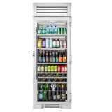30Inch Column - Configured For Beverage Storage - Glass Door - Hinged Right (R)
