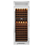 True Residential - 30Inch Column - 150 Bottle Dual Zone Wine - Glass Door - Hinged Right (R)