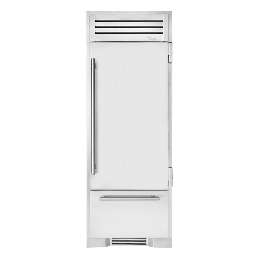 True Residential - 30Inch Refrigerator/Bottom Freezer - Stainless Solid Door - Hinged Right (R) - Integrated Ice Maker